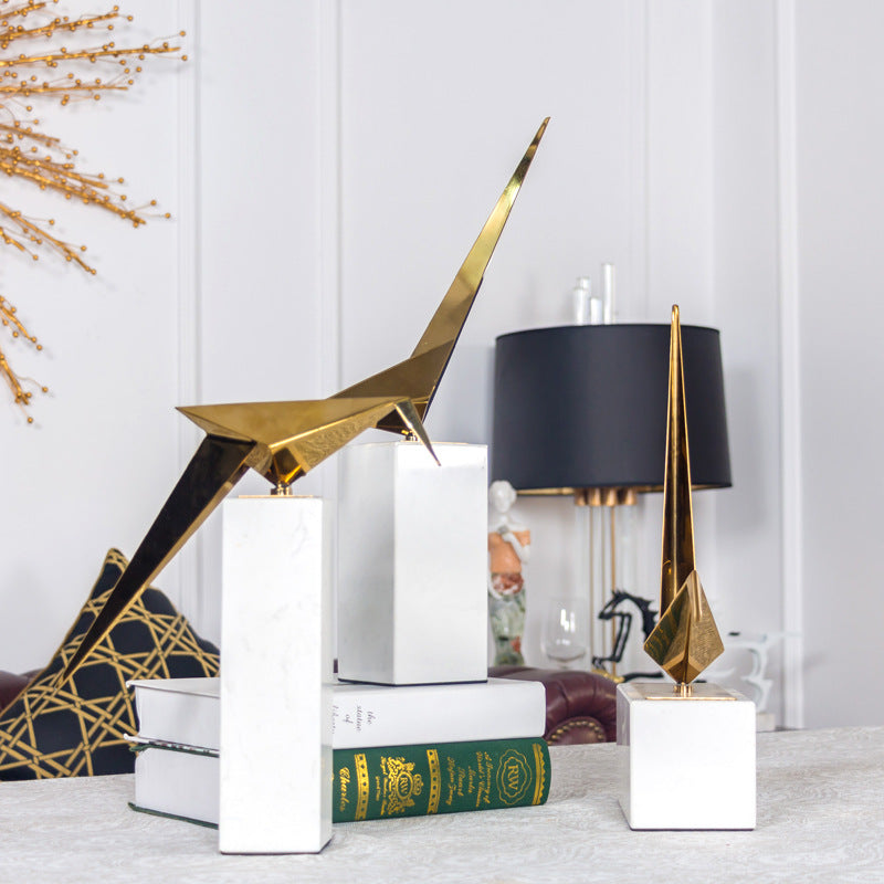 طقم طيور معدنية