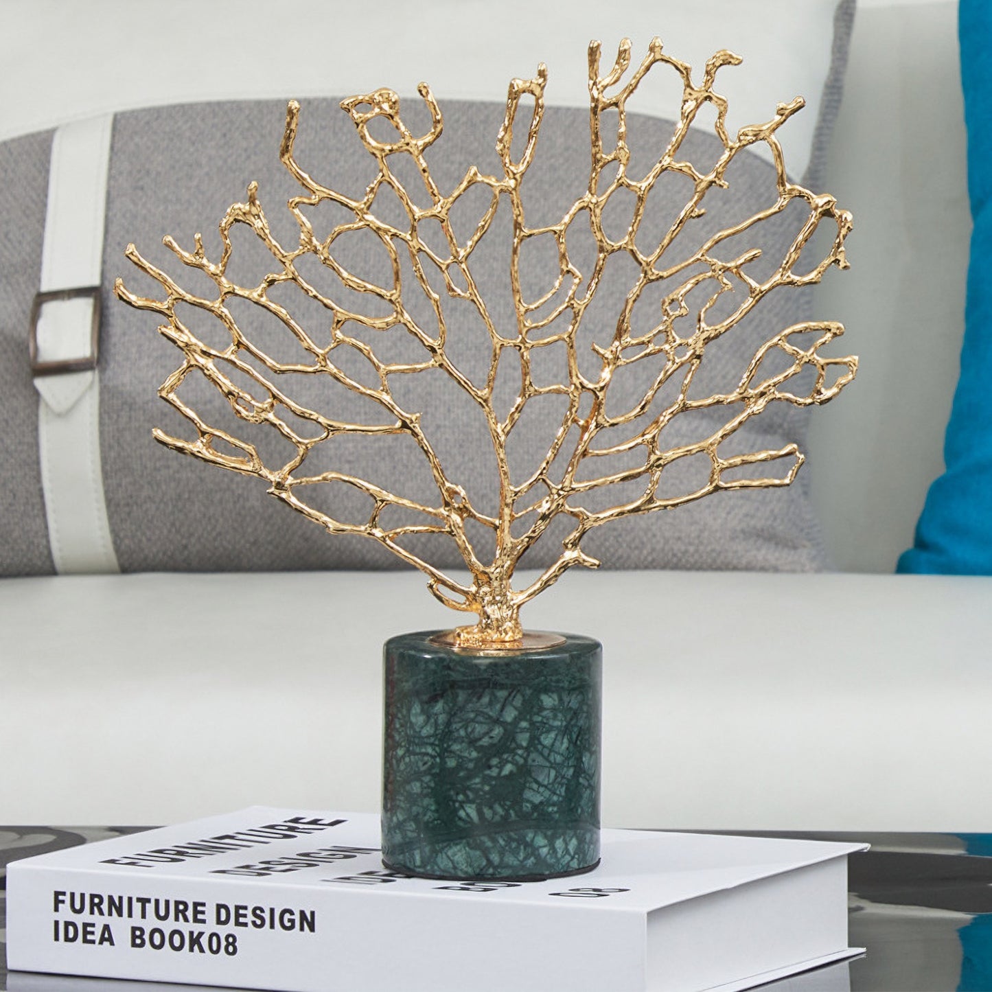 طقم تحف شجرة النحاس الفخمة