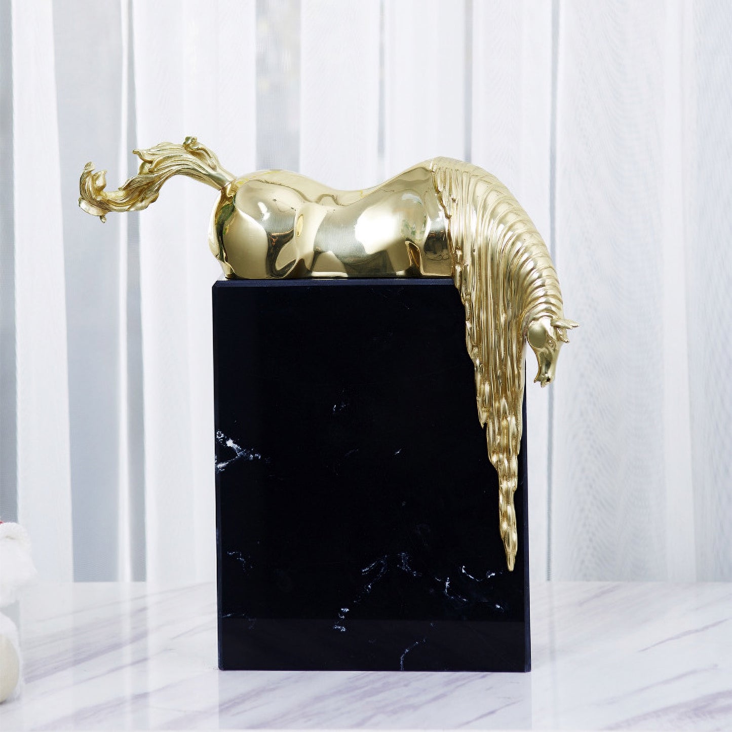 Li Jiajiang _ طقم احصنة نحاسية