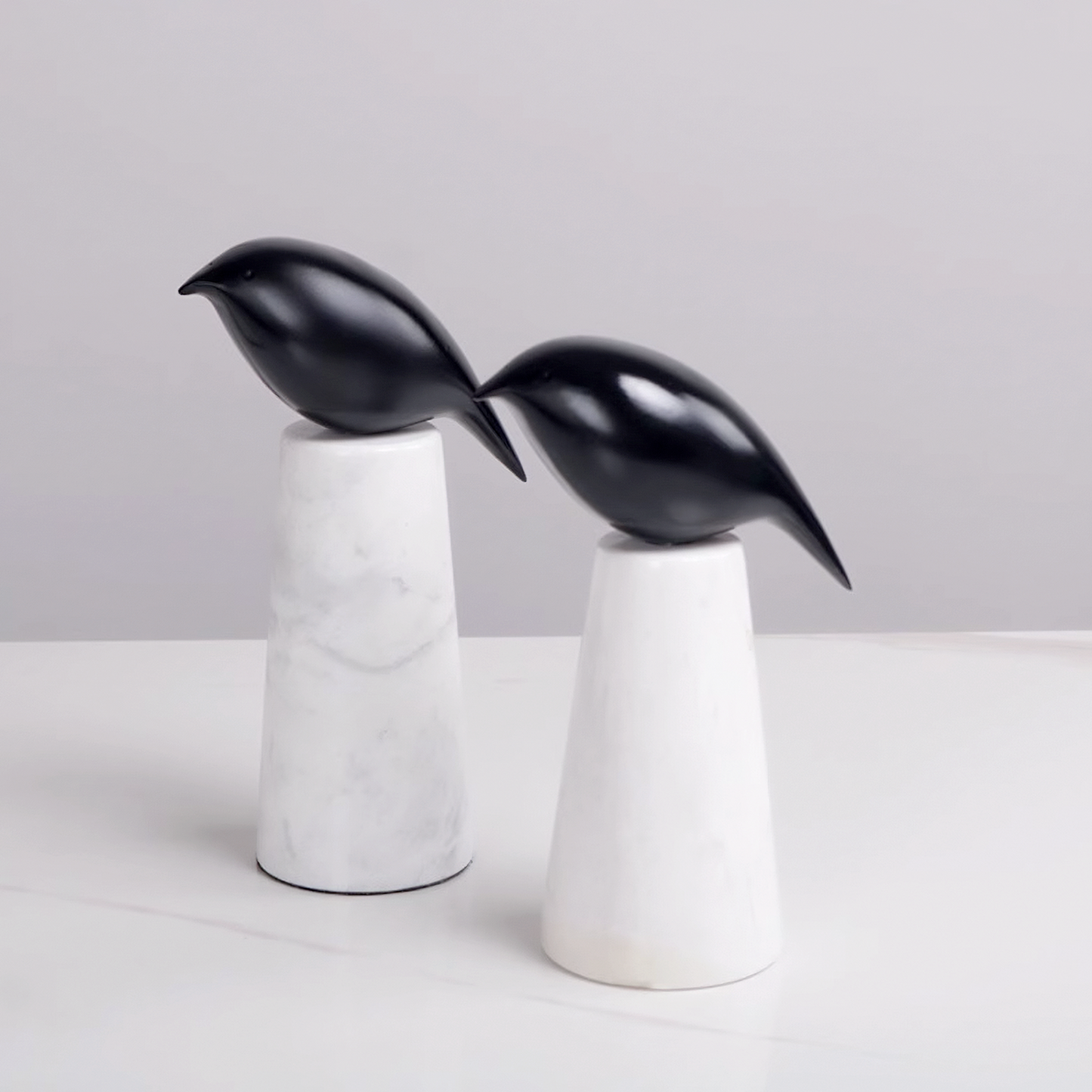 طقم عصافير معدنية