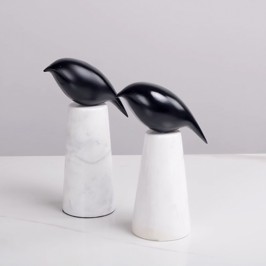 طقم عصافير معدنية