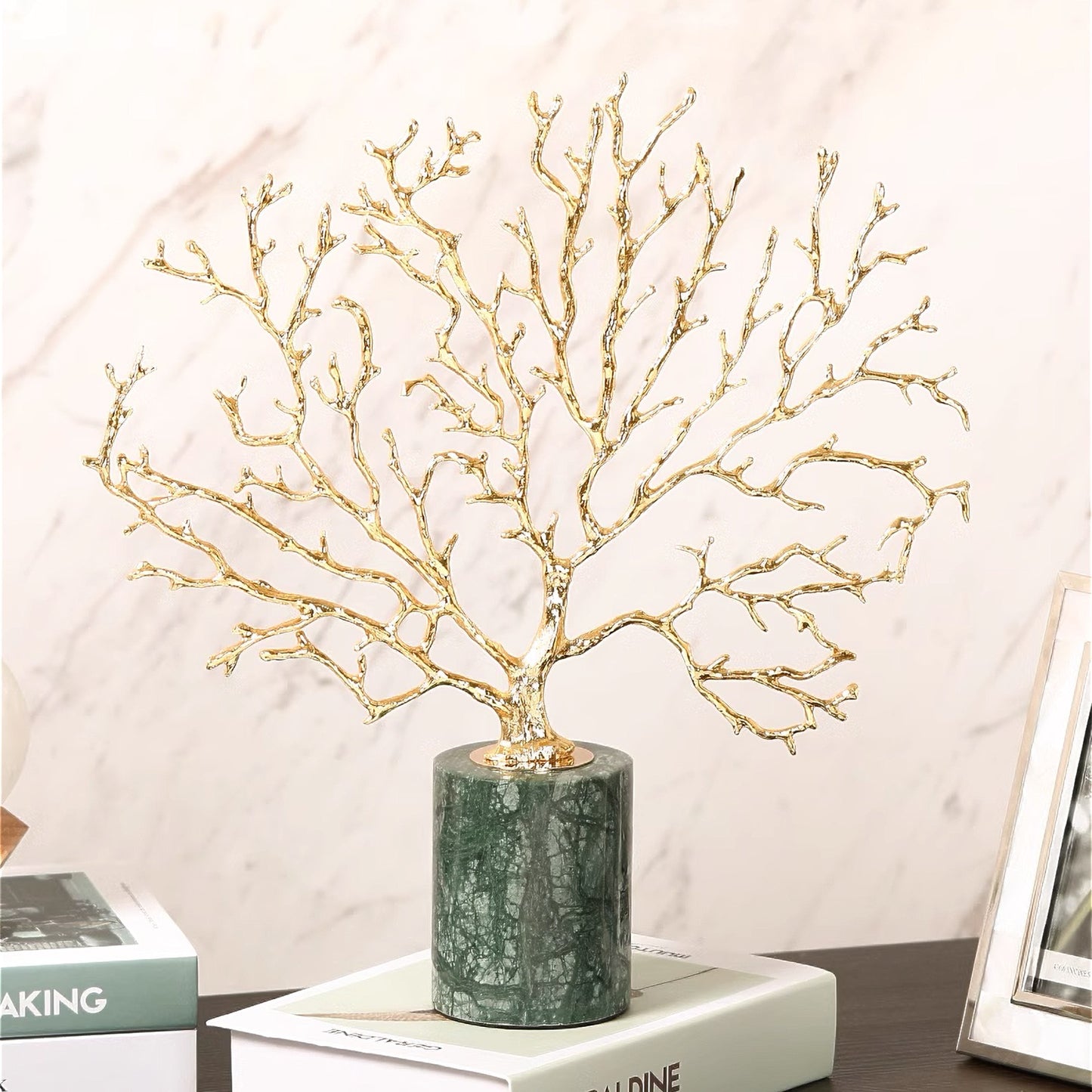 طقم تحف شجرة النحاس الفخمة