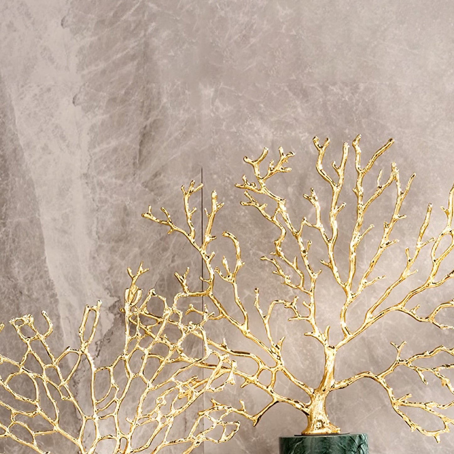 طقم تحف شجرة النحاس الفخمة