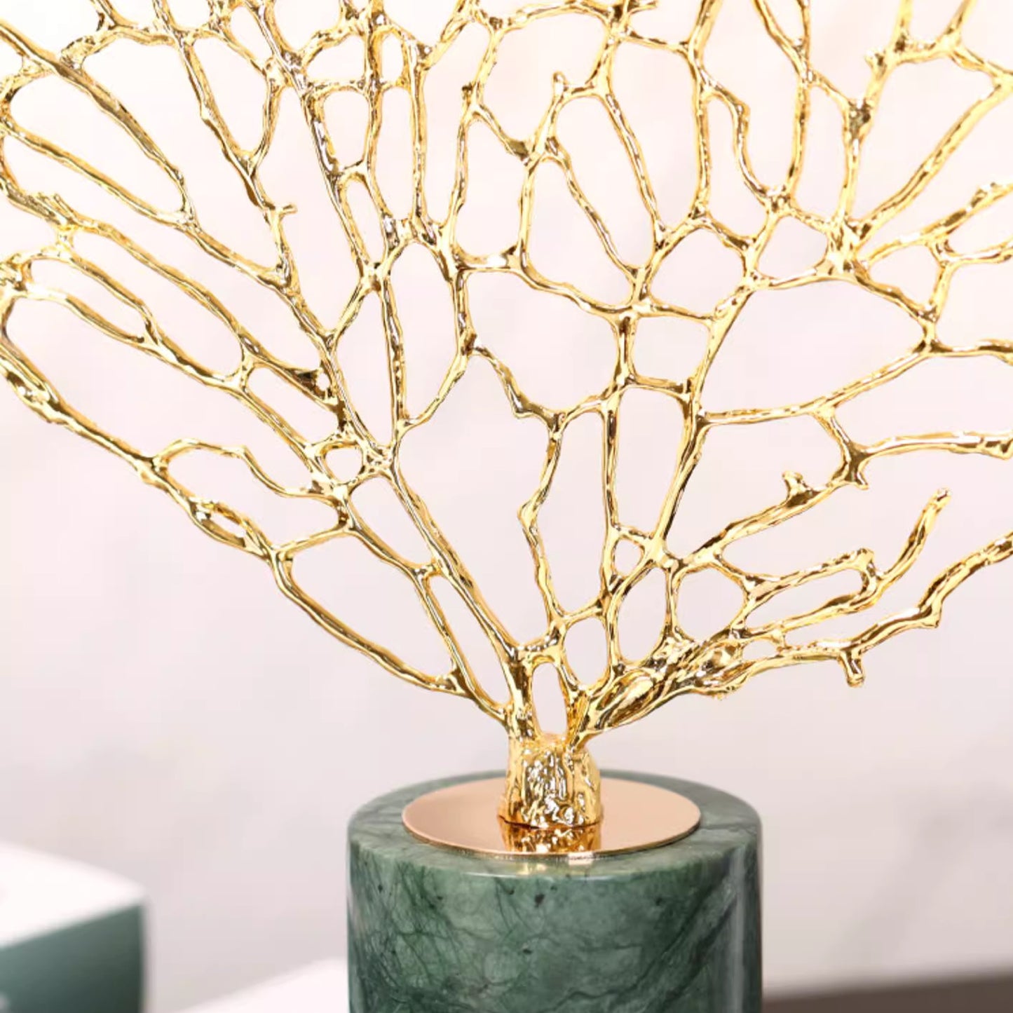 طقم تحف شجرة النحاس الفخمة