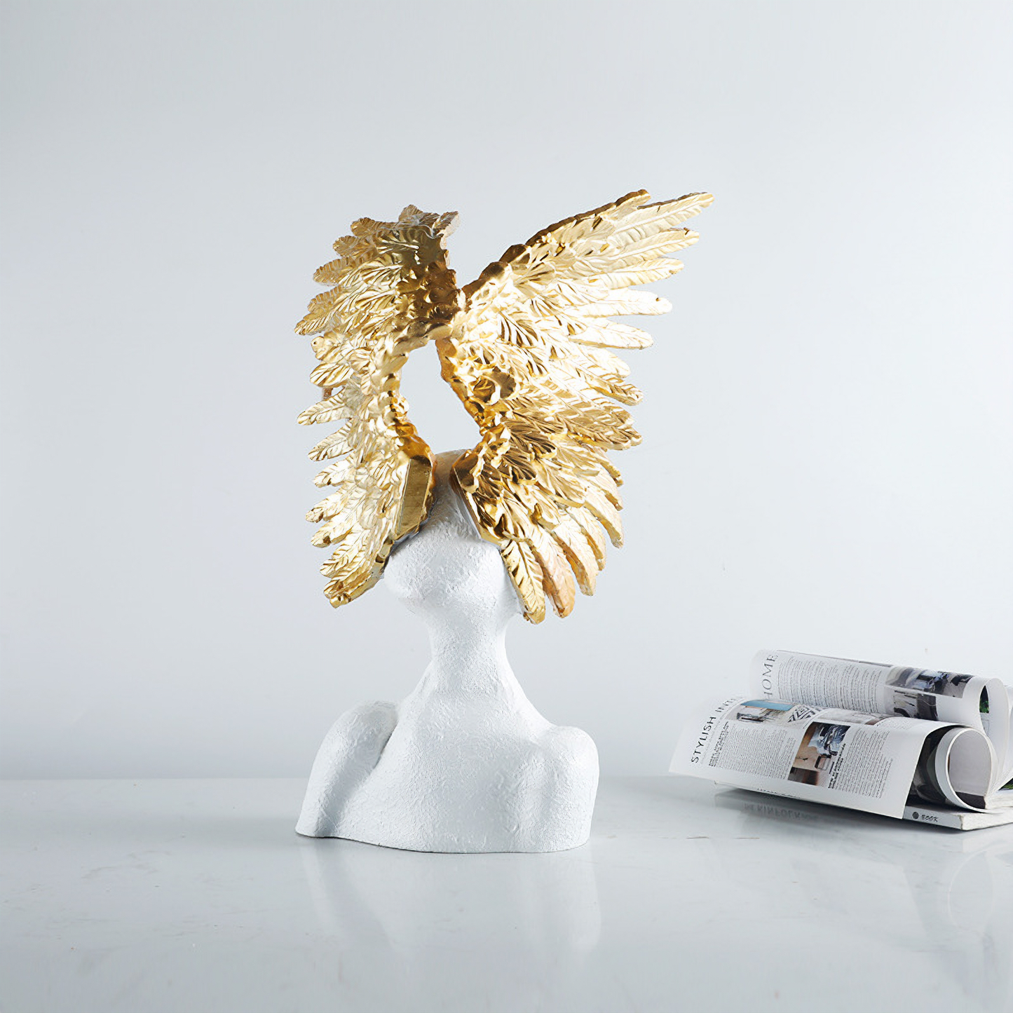 Art Wings Portrait Sculpture