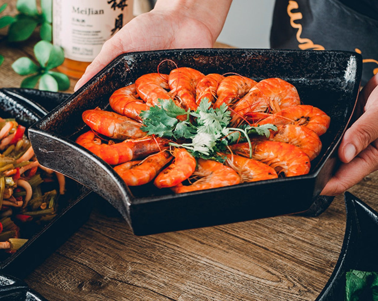 creative ceramic platter tableware combination set