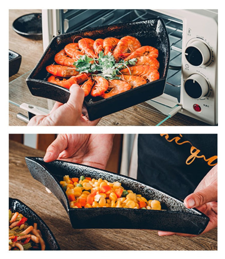 creative ceramic platter tableware combination set