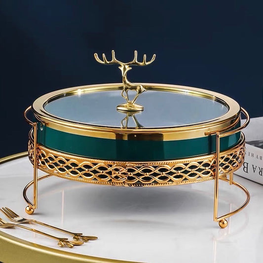 صينية تقديم مزينة برأس غزال