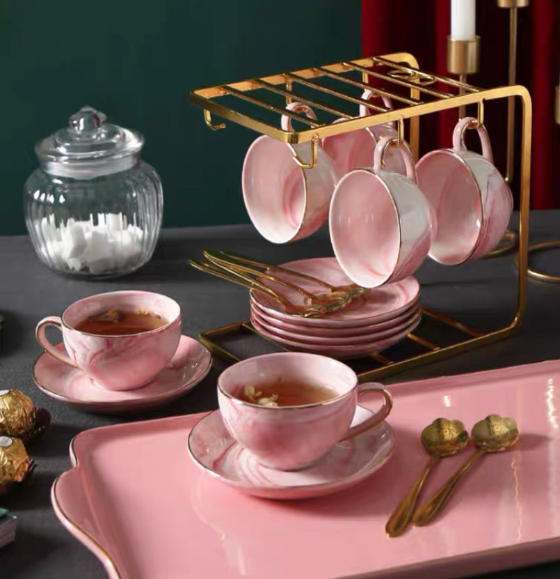 Pink Flower tea set  Pink Flower tea set