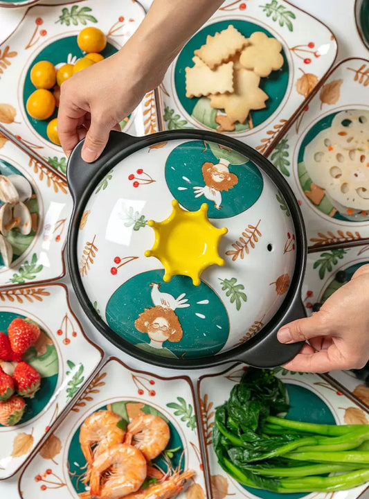 مجموعة أدوات المائدة ، نمط ريفي