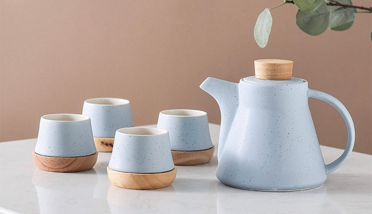 طقم شاي سيراميك ياباني