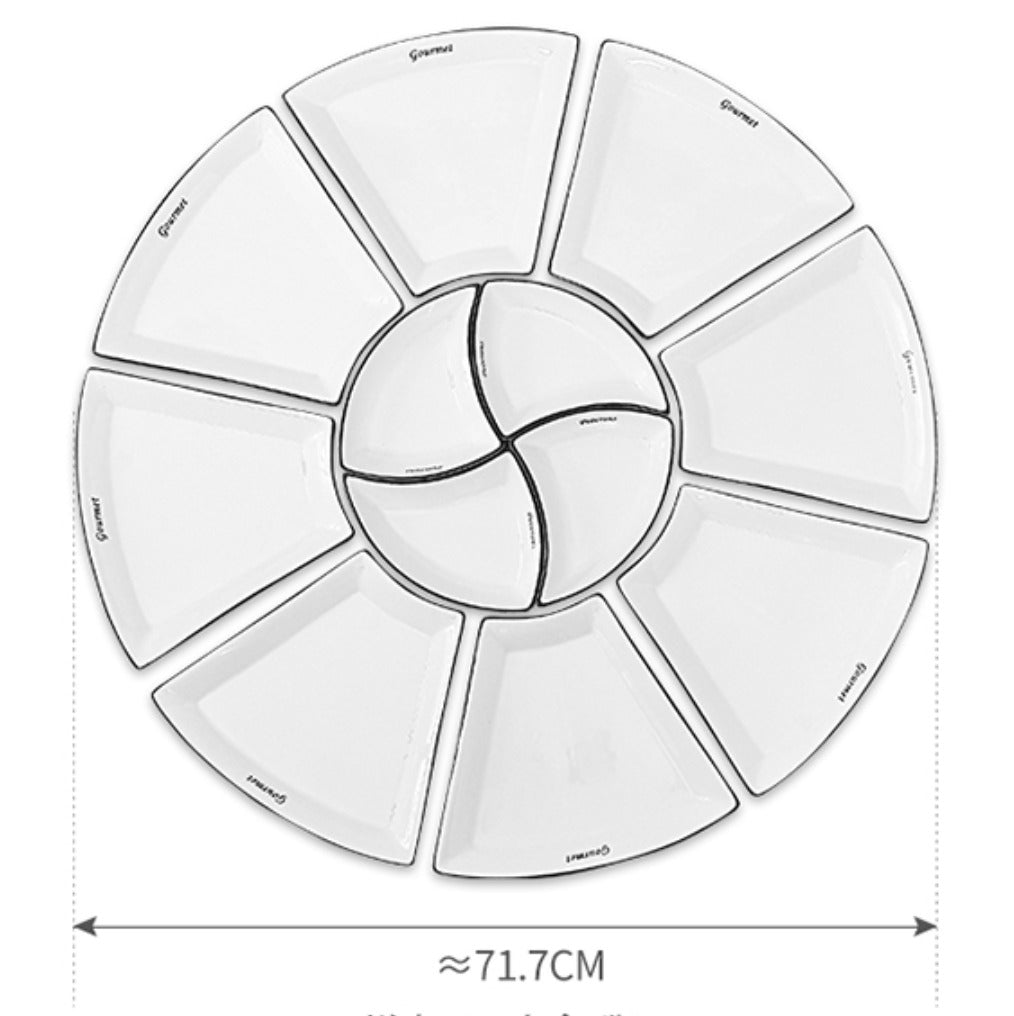 صحون مائدة سيراميك تكفى ٨  افراد