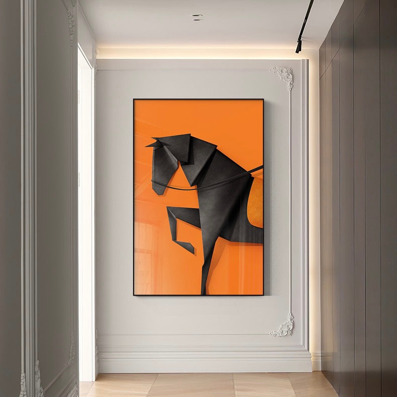 لوحة حصان فاخر وحديث