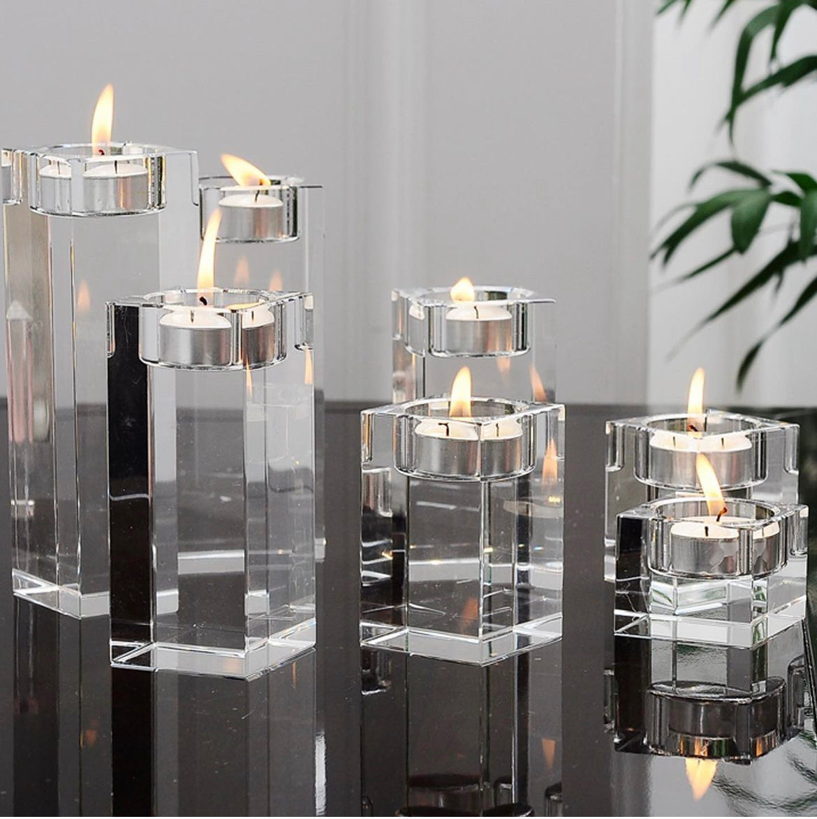 طقم شمعدانات 7 قطع