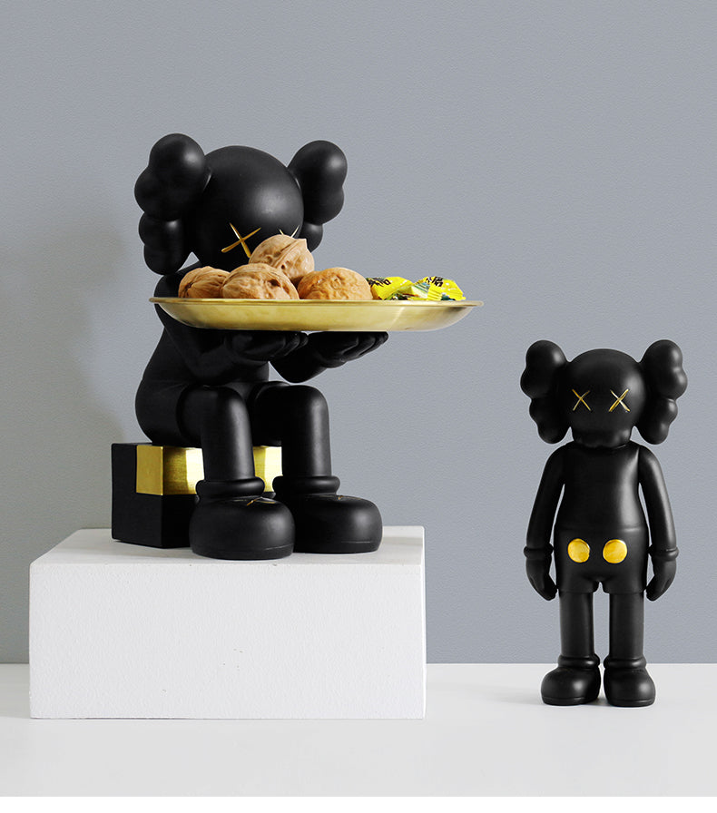 MANDKAWS siting with tray decoration