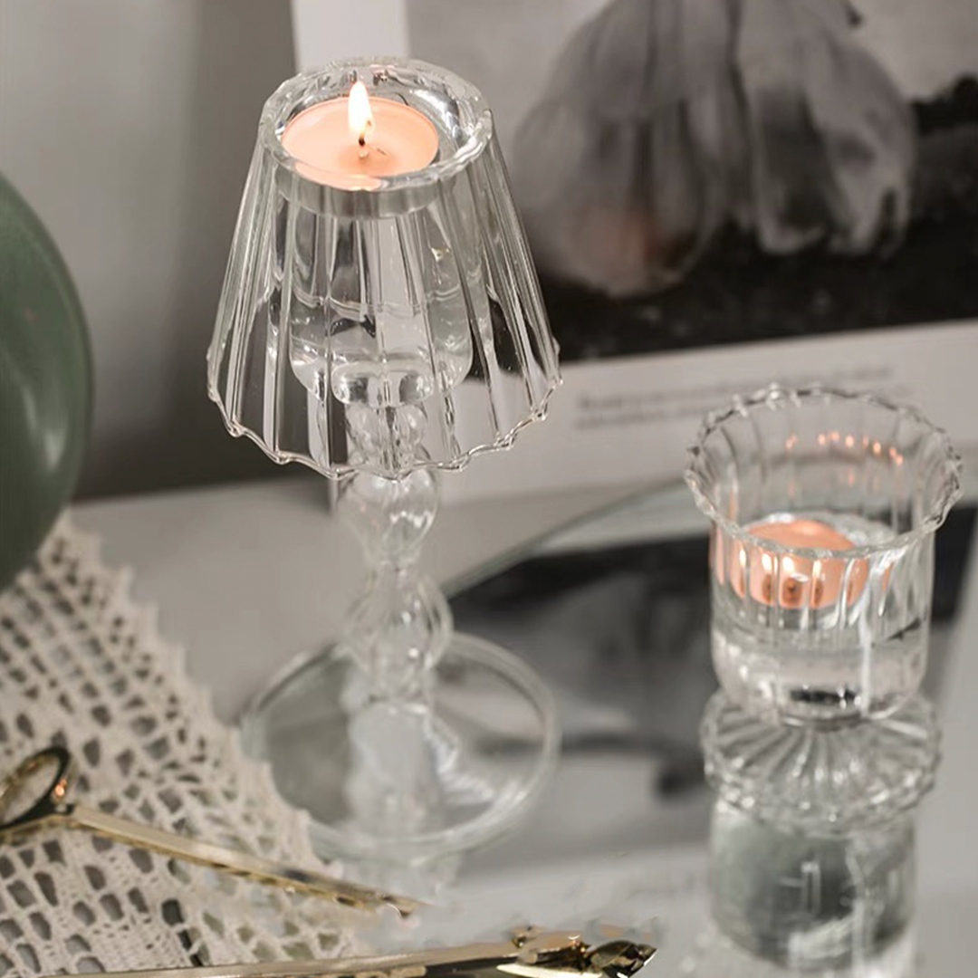 حاملات شموع أنيقة مكونة من 2