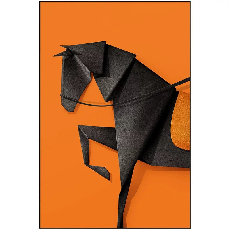 لوحة حصان فاخر وحديث