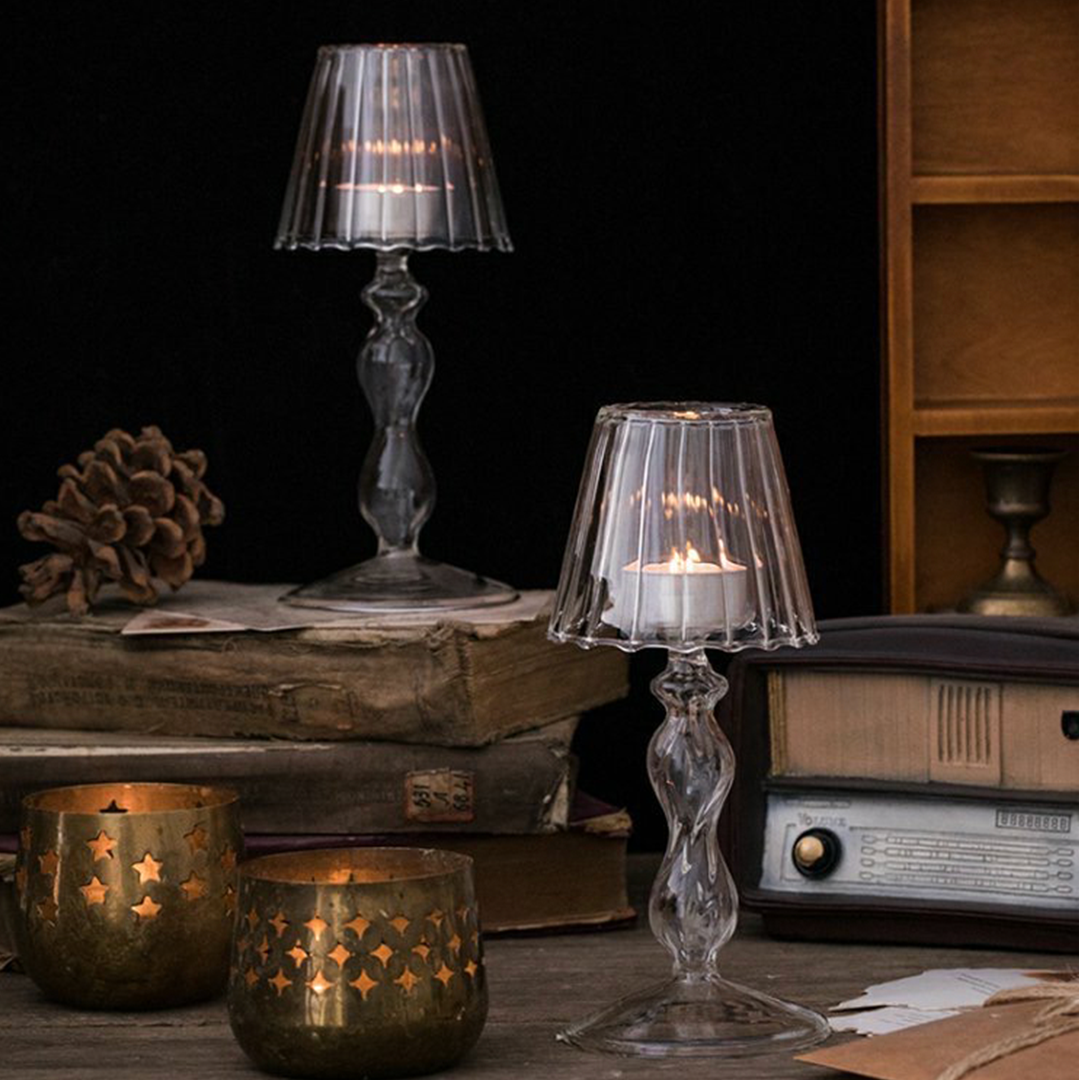 حاملات شموع أنيقة مكونة من 2