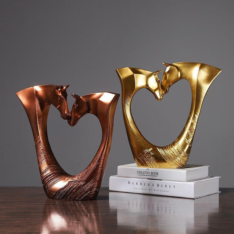 Two-headed horse Heart ornament