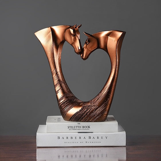 Two-headed horse Heart ornament