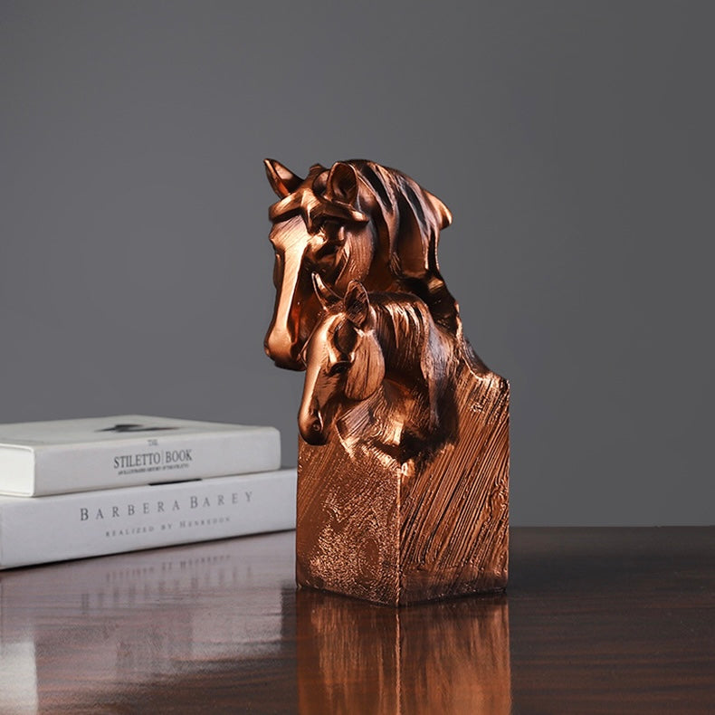 مجسم رؤس خيول من الريزن