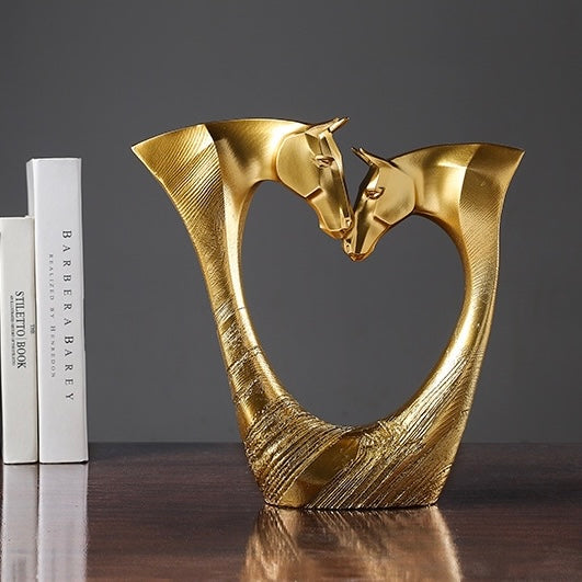 Two-headed horse Heart ornament