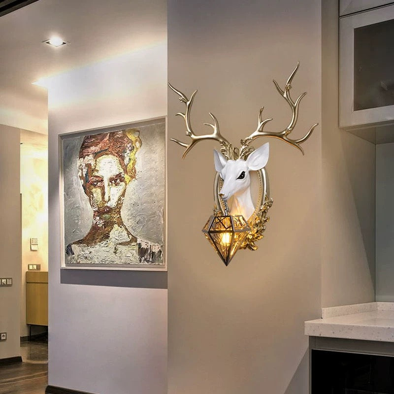 ديكور جداري مصباح الغزال