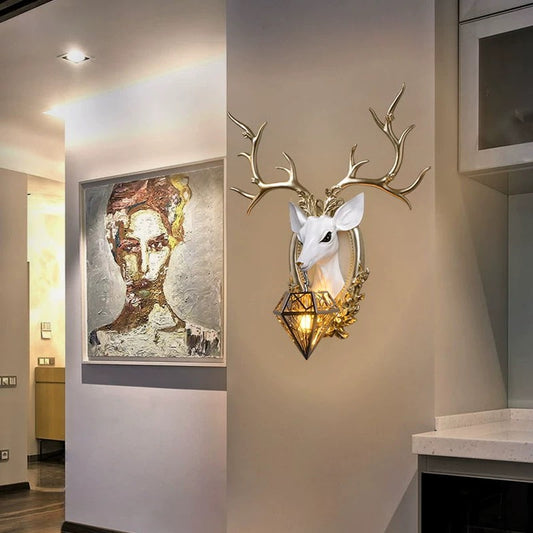 ديكور جداري مصباح الغزال