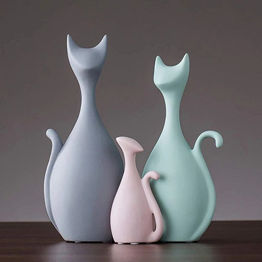 طقم غزلان سيراميك ملونة