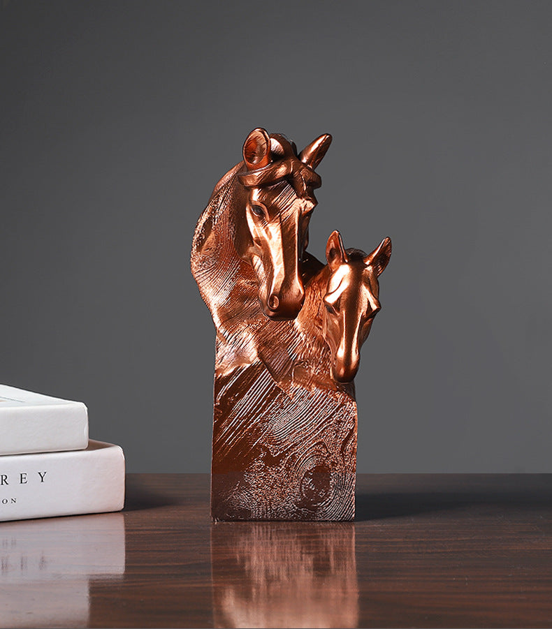 مجسم رؤس خيول من الريزن