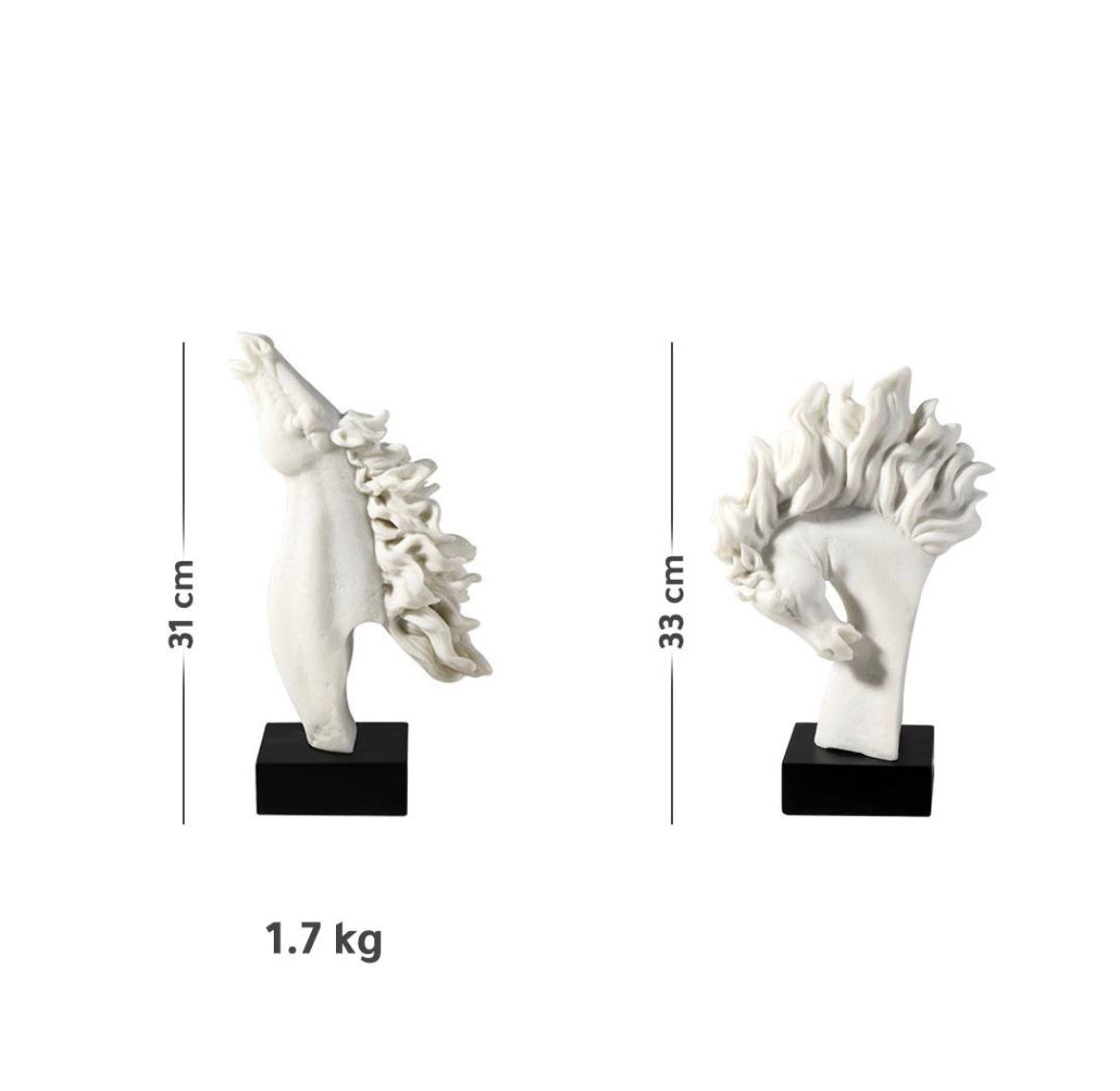 طقم خيول بنمط الوابي سابي الياباني