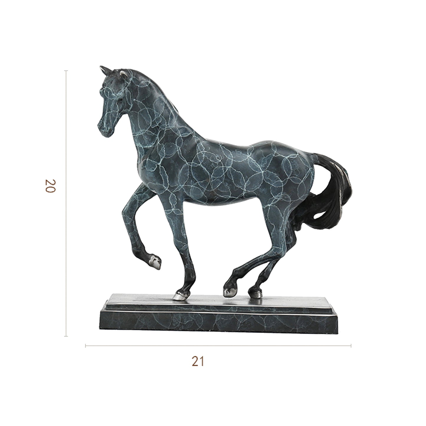 Copper bronze horse statue