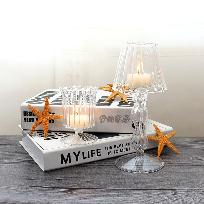 حاملات شموع أنيقة مكونة من 2