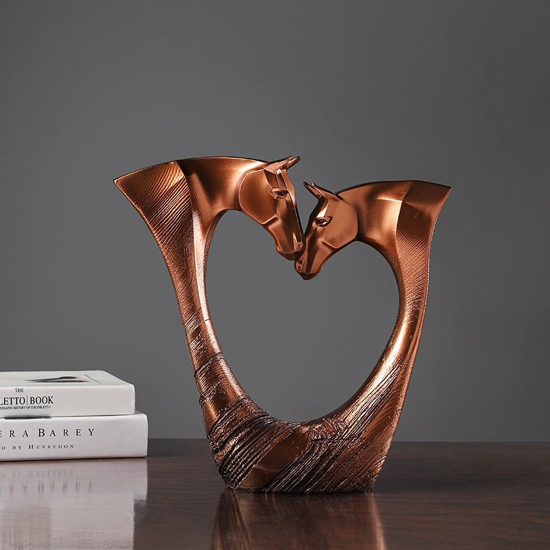 Two-headed horse Heart ornament