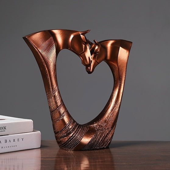 Two-headed horse Heart ornament