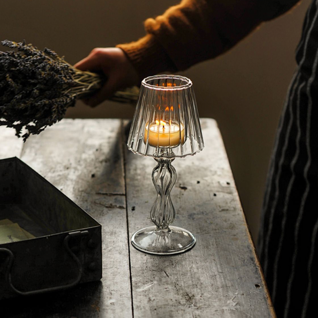 حاملات شموع أنيقة مكونة من 2