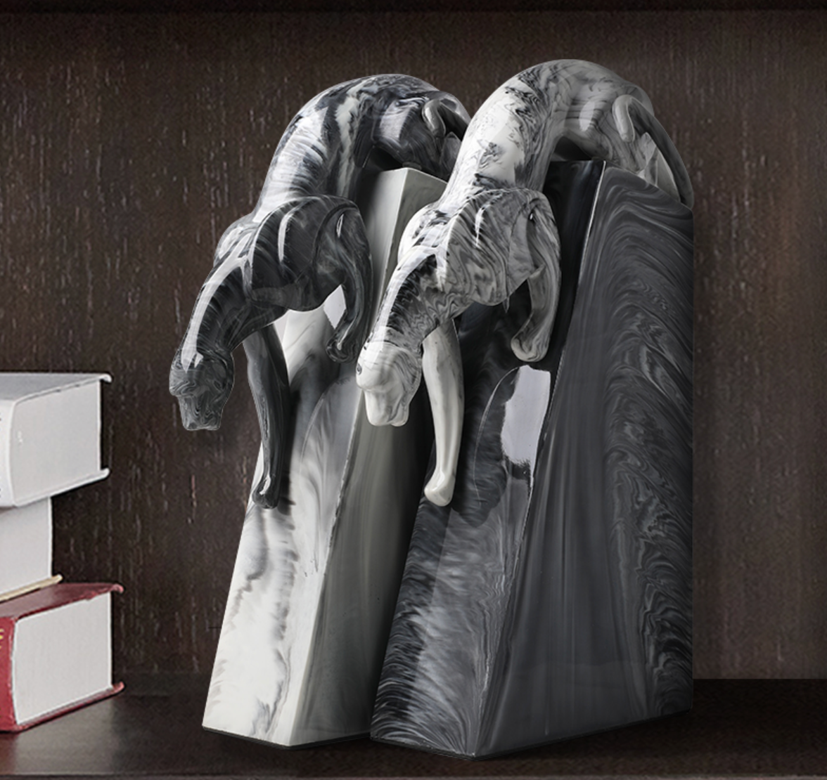 Marble Leopard art decor