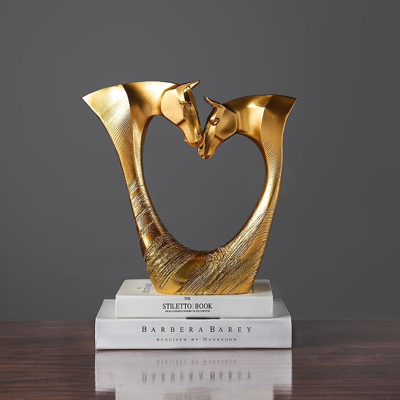 Two-headed horse Heart ornament