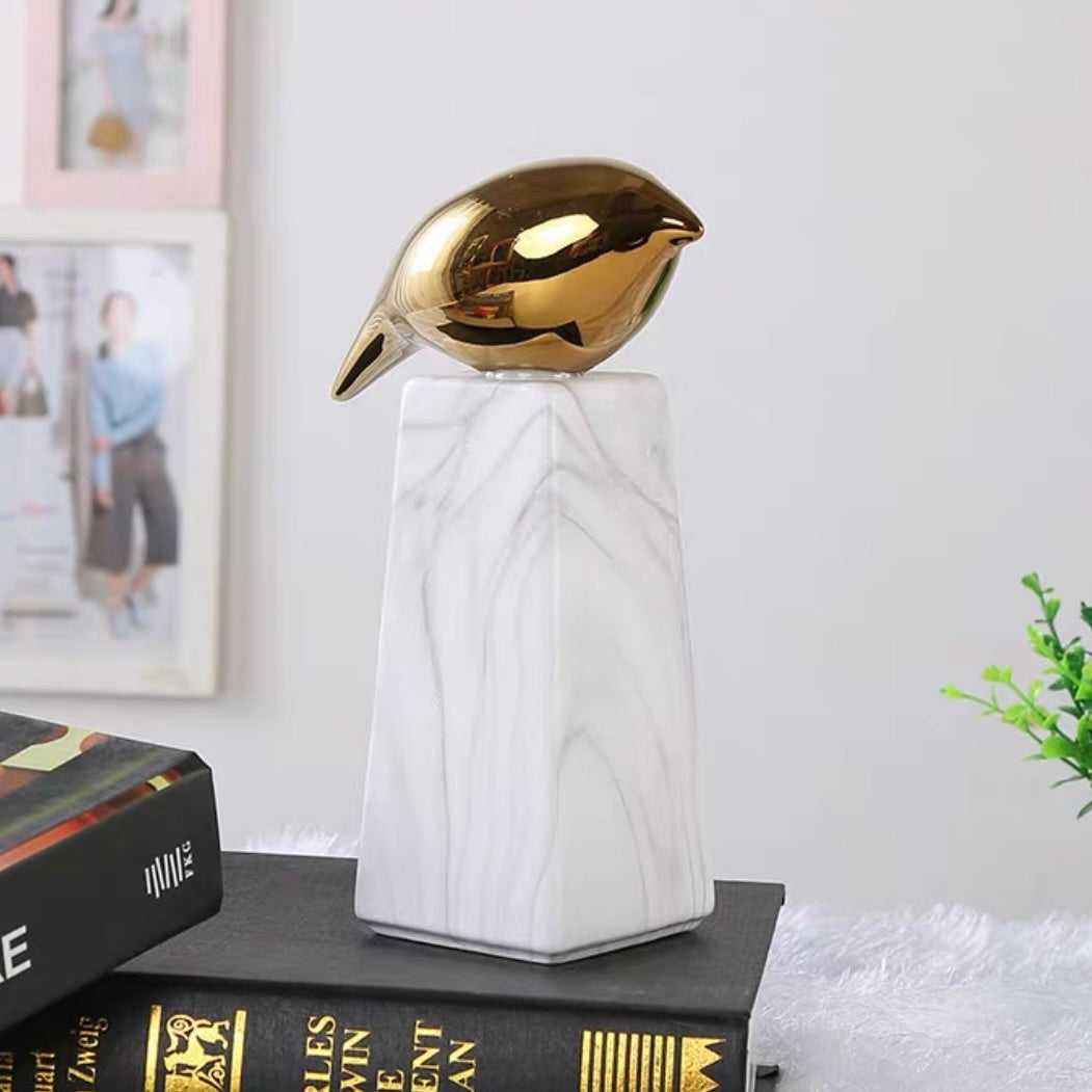 طقم طيور رخام ومعدن