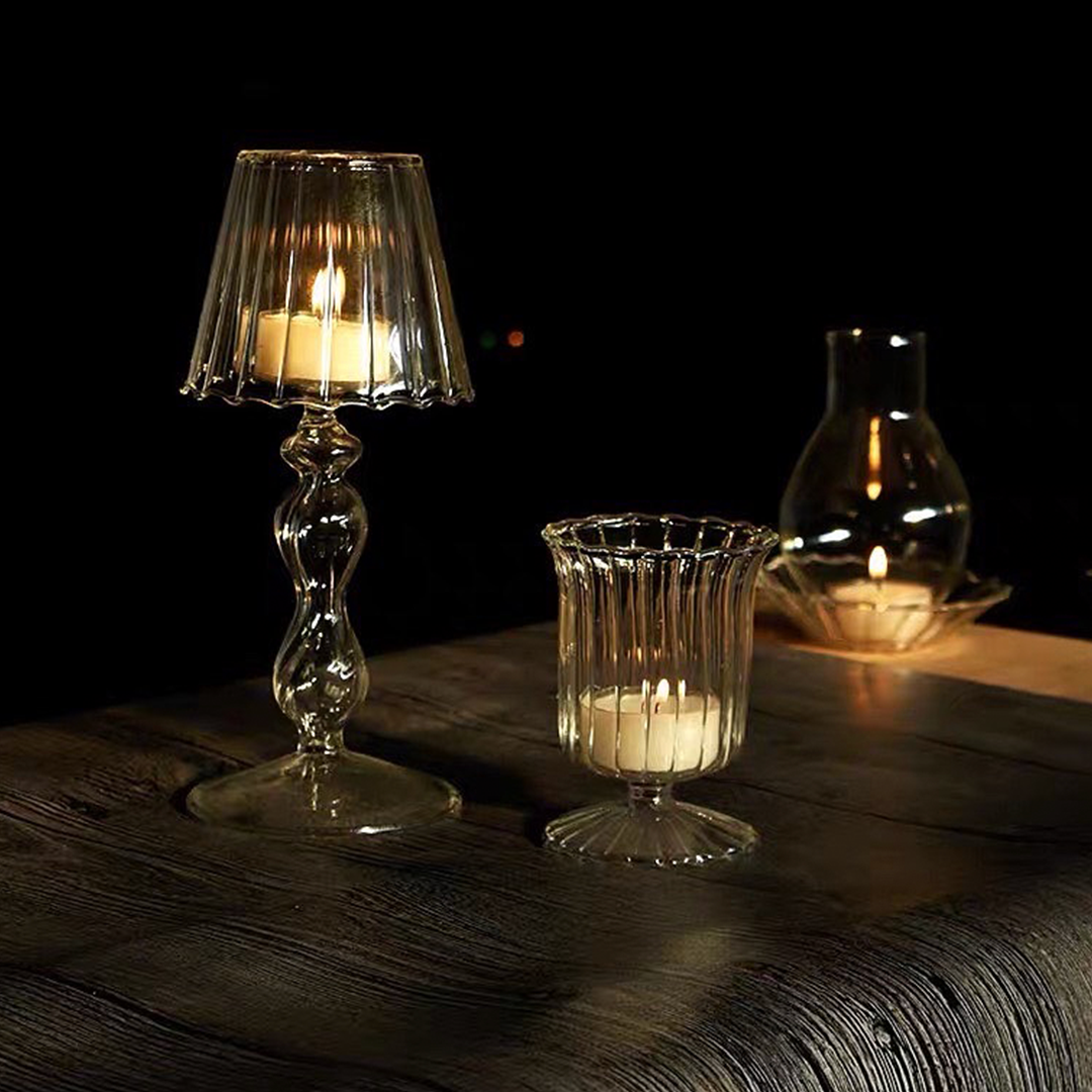 حاملات شموع أنيقة مكونة من 2