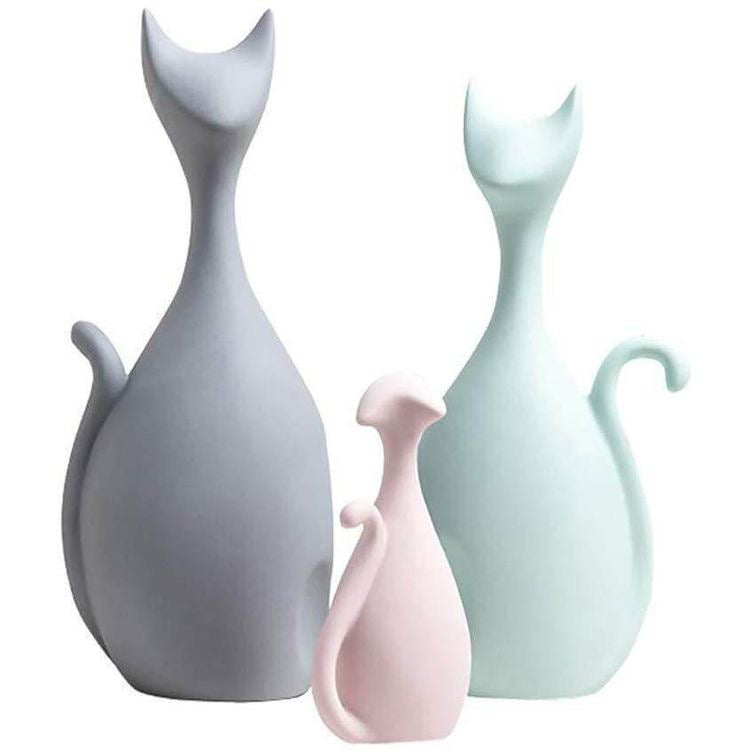 طقم غزلان سيراميك ملونة