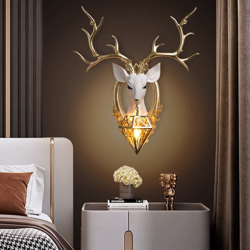 ديكور جداري مصباح الغزال