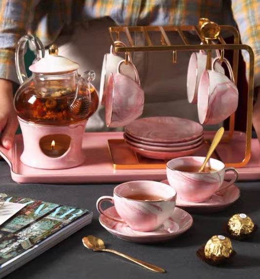 Pink Flower tea set  Pink Flower tea set