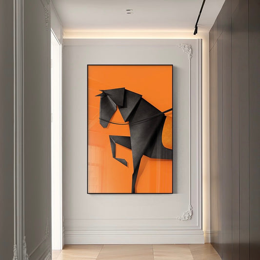 لوحة حصان فاخر وحديث