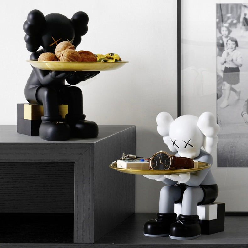 MANDKAWS siting with tray decoration
