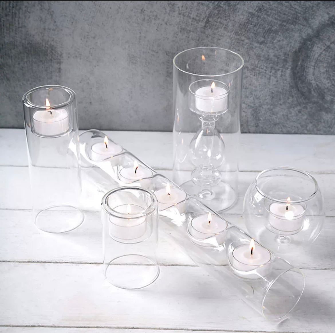 Modern candle holders set of 5