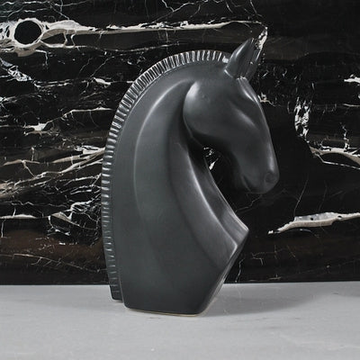 Horse modern ceramic statue