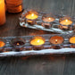 Crystal candle holders long soft square  Crystal candle holders long soft square